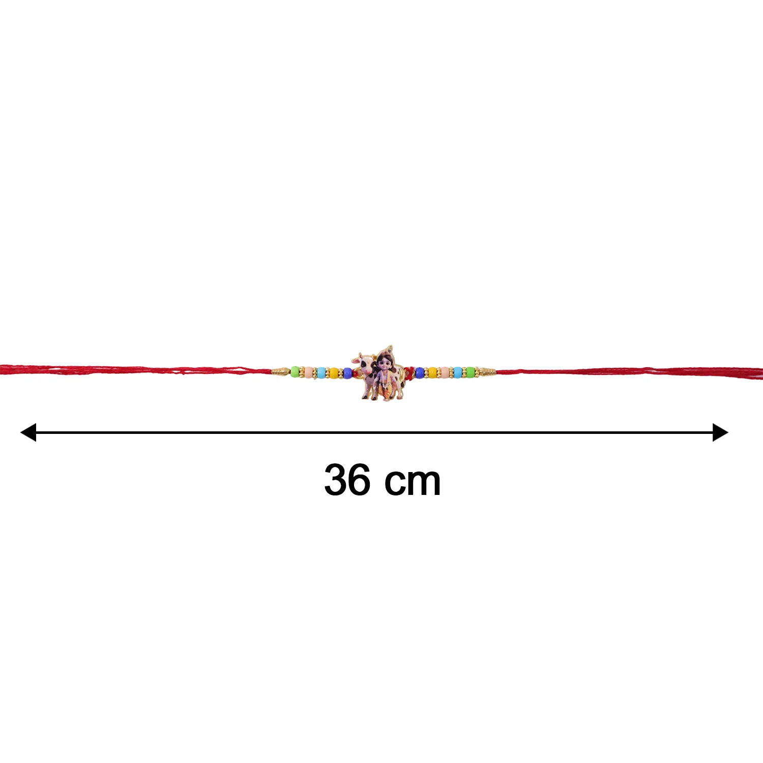 Lord Krishna Designer Rakhi for Brother (1 Pc) - Image 7
