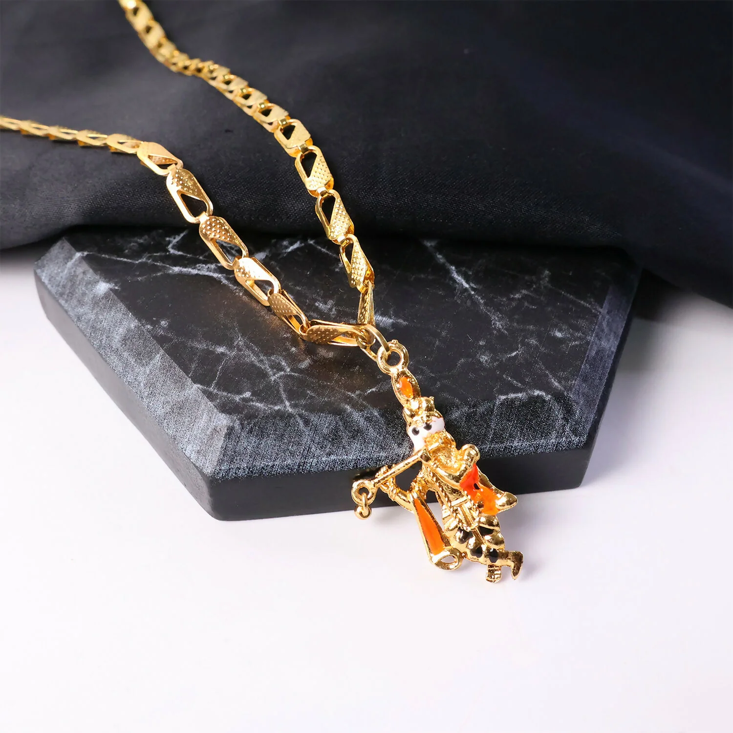 Lord Krishna Pendant with Chain – Eternal Divine Charm Necklace - Image 4