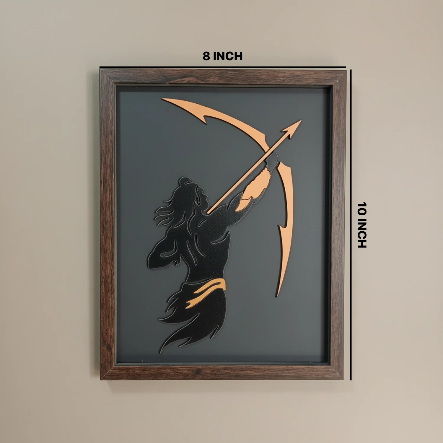Lord Ram Wall Art Frame| Premium Minimalist Spiritual Wall Art for Living Room, Office & Meditation Space - Image 6