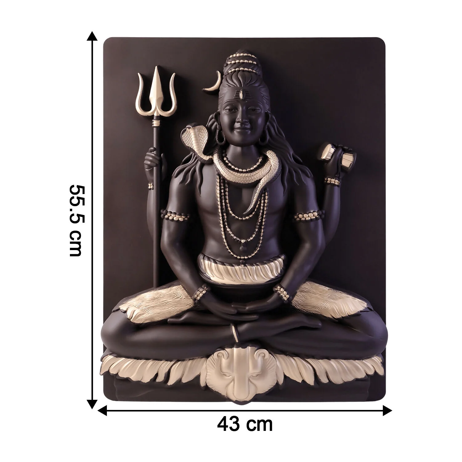 Lord Shiva Meditating 3D Wall Art Frame Divine Mahadev Spiritual Home Decor - Image 5