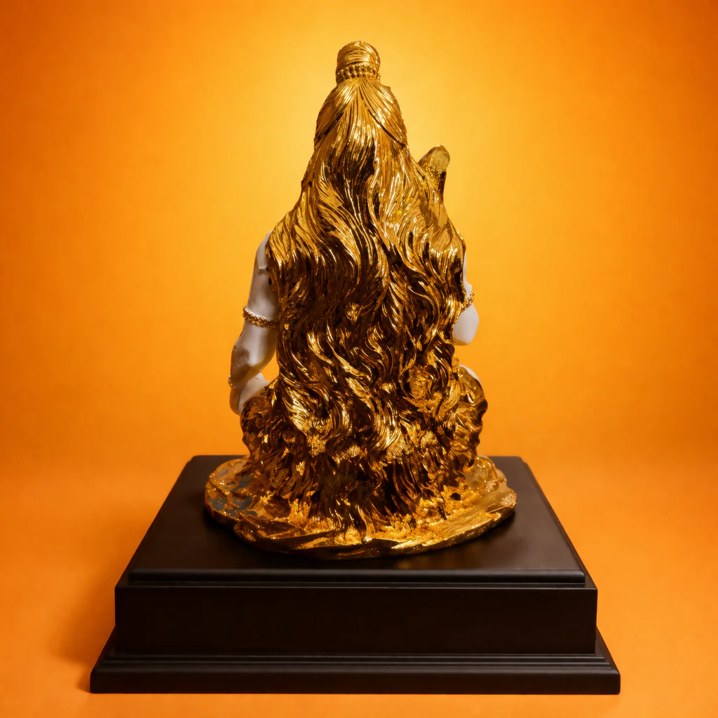 Lord Shiva Meditating Idol with Golden Finish Decorative Showpiece (MIX DESIGN) - Image 5