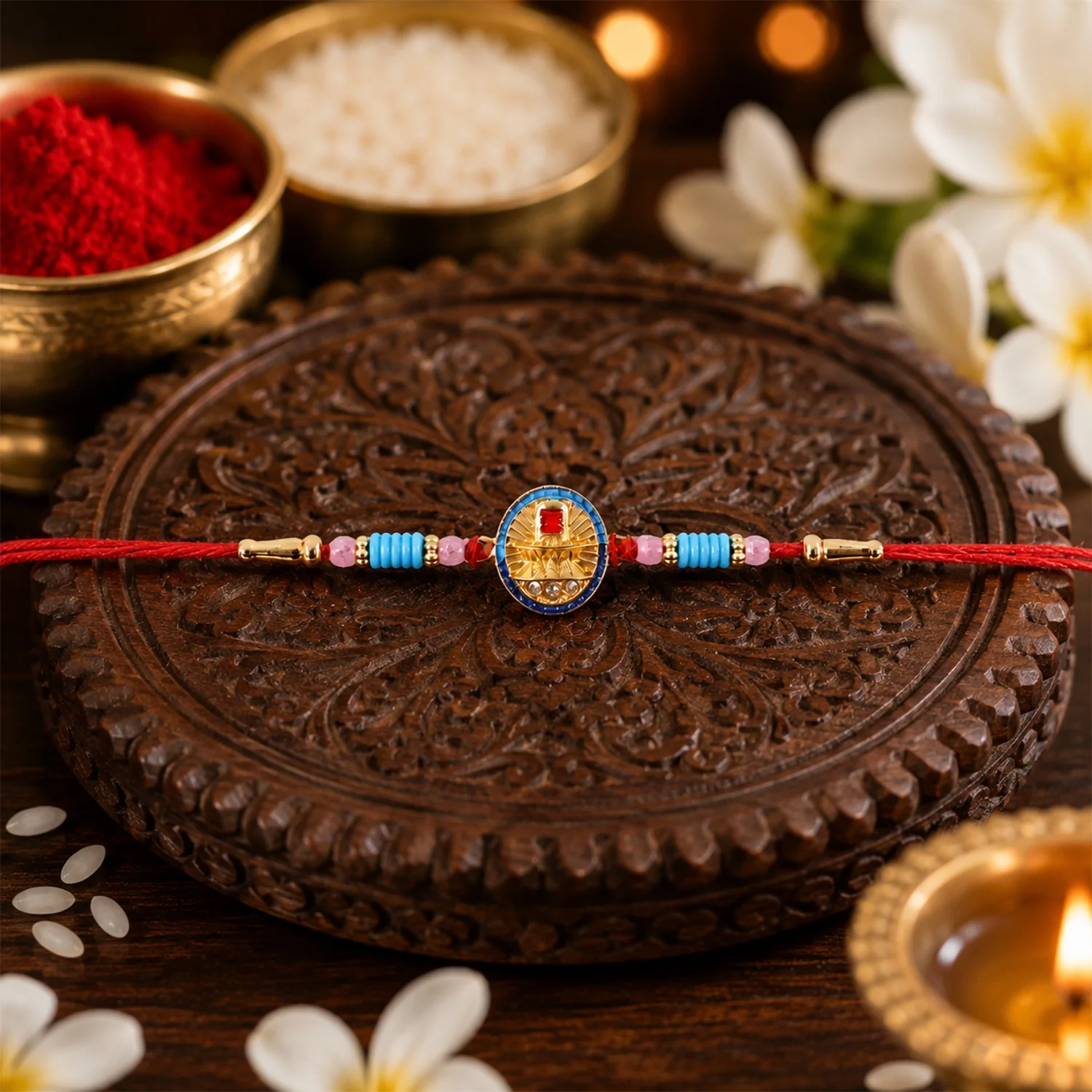 Lord Shivling Designer Rakhi - Image 3