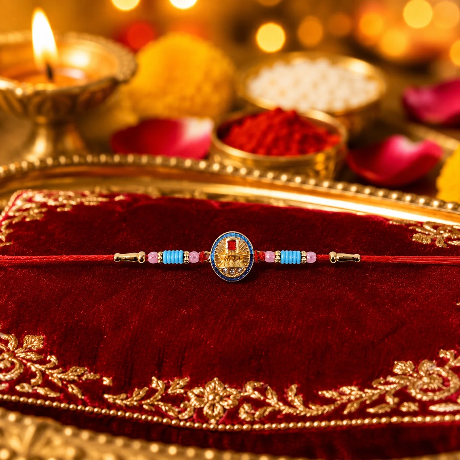 Lord Shivling Designer Rakhi - Image 4