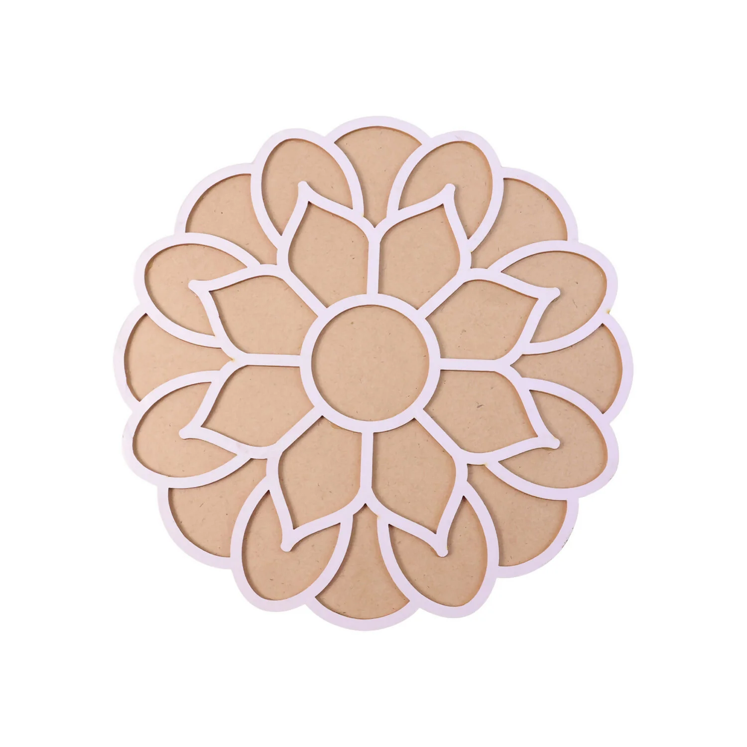 Lotus Rangoli Stencil | Reusable MDF Template for Easy Diwali & Pooja Floor Decor - Image 5