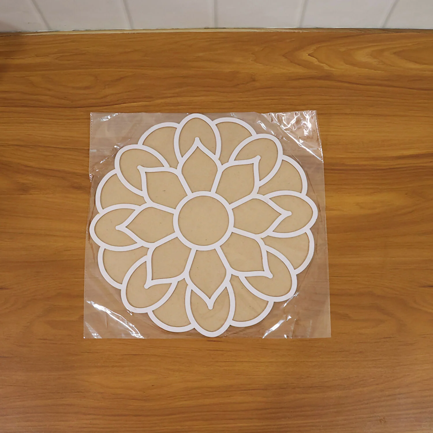 Lotus Rangoli Stencil | Reusable MDF Template for Easy Diwali & Pooja Floor Decor - Image 7