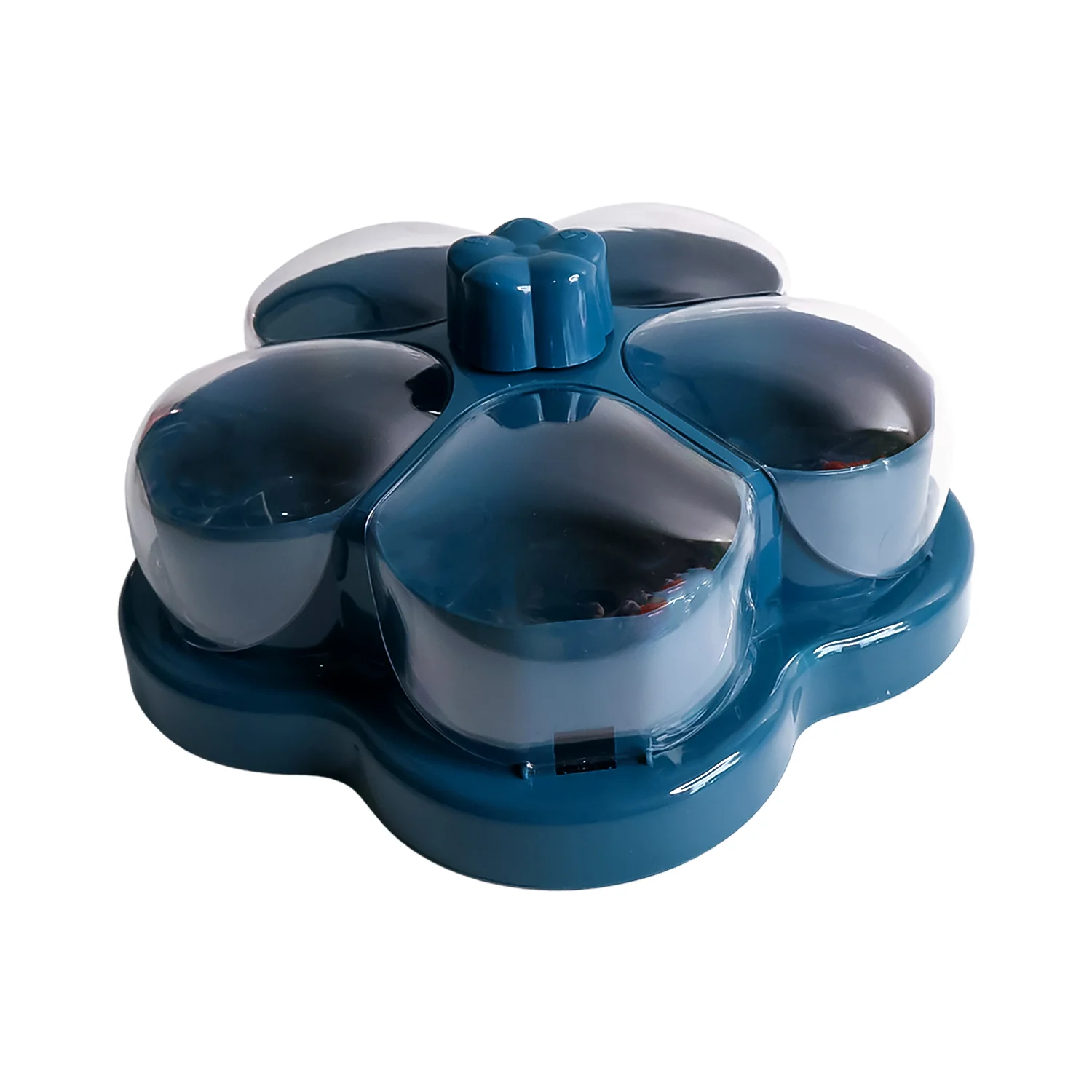 Supermom Lotus Shape Rotating Dry Fruit & Snack Organizer Box Compartments (1 Pc) - Image 5