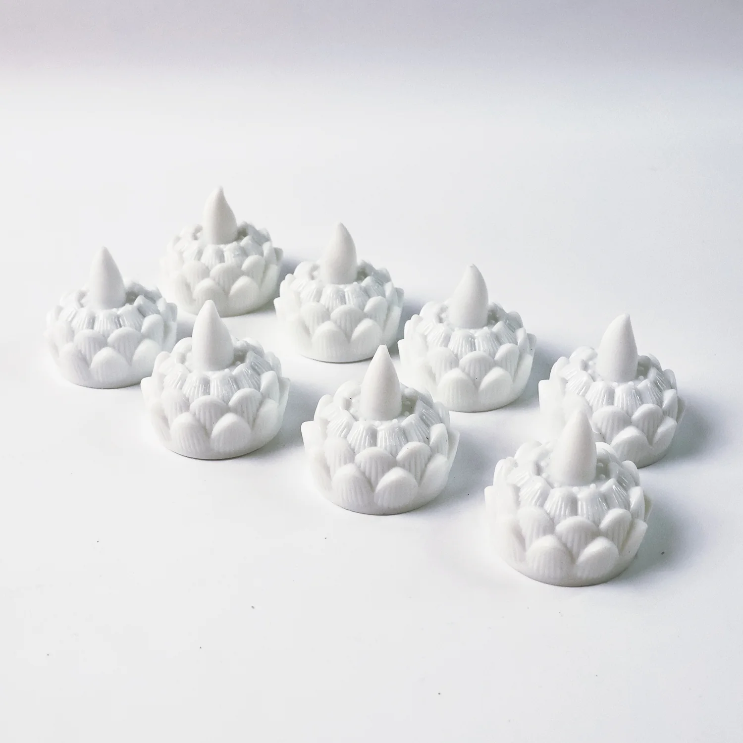 Lotus Shaped LED Flameless Tealight Candles - (8 Pc) - Image 5
