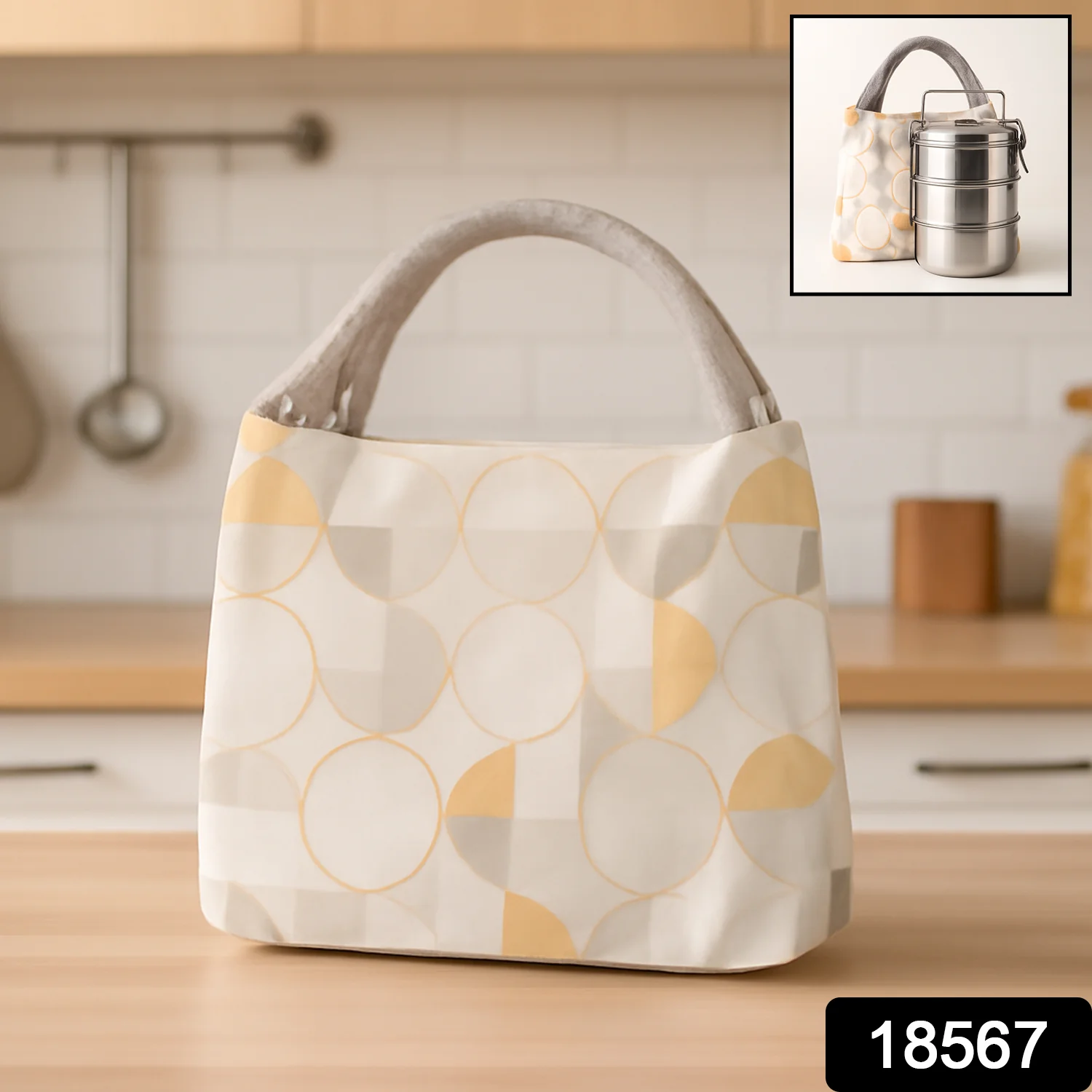 Lunch Bag for Women Men Insulated Lunch Bag (1 Pc / Mix Color) - Image 2