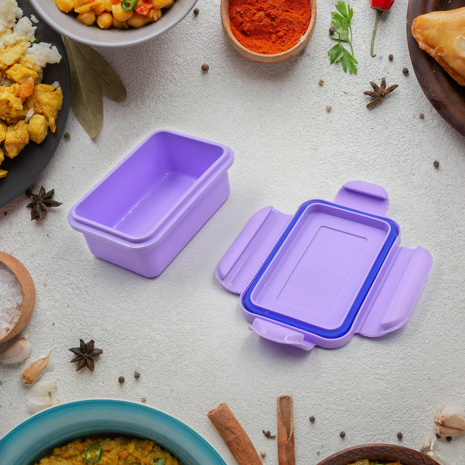 Lunch Box Plastic with steel plate, small lunch box - Image 7