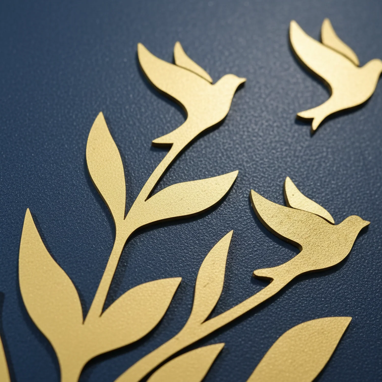 Luxury 3D Leaf & Birds Wall Art Frame | Modern Minimalist Wooden Wall Decor - Image 5