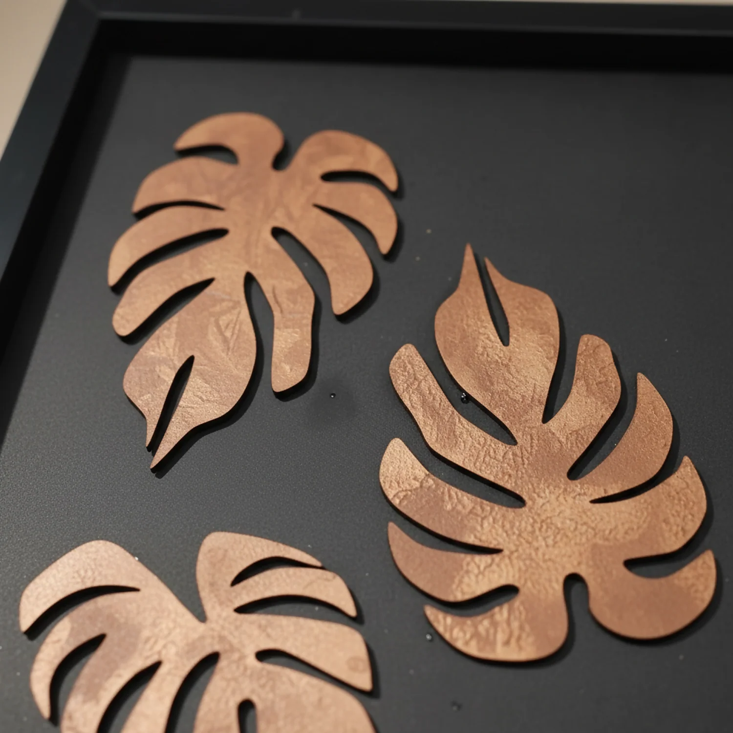 Luxury 3D Monstera Leaf Wall Art Frame | Modern Tropical Wooden Wall Decor - Image 5