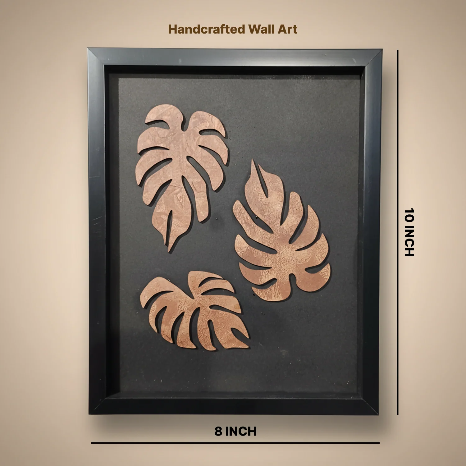 Luxury 3D Monstera Leaf Wall Art Frame | Modern Tropical Wooden Wall Decor - Image 6