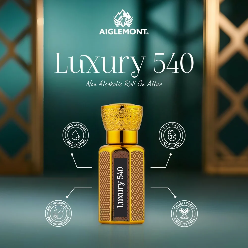 Luxury 540 Premium Roll-On Attar – Long-Lasting Non-Alcoholic Fragrance (12 ml) - Image 4
