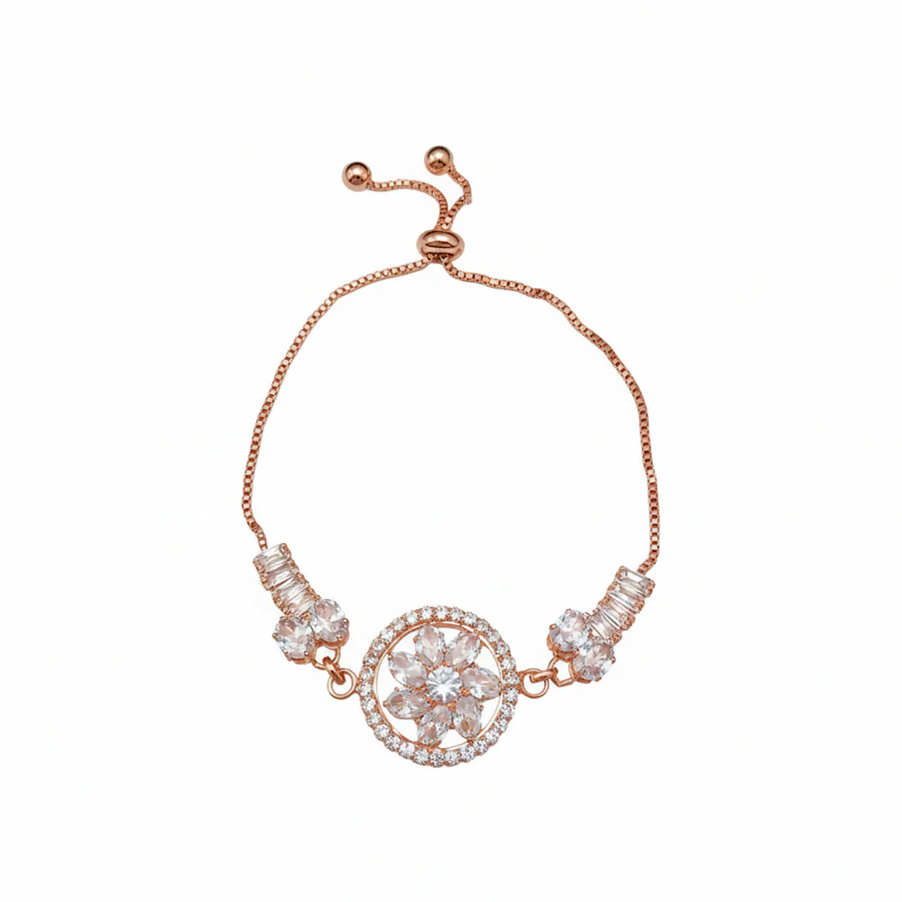 Luxury AD Floral Motif Bracelet for party wear - Image 3
