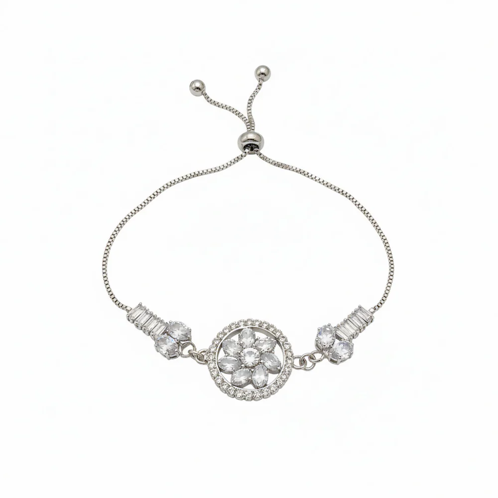 Luxury AD Floral Motif Bracelet perfect for all functions - Image 4