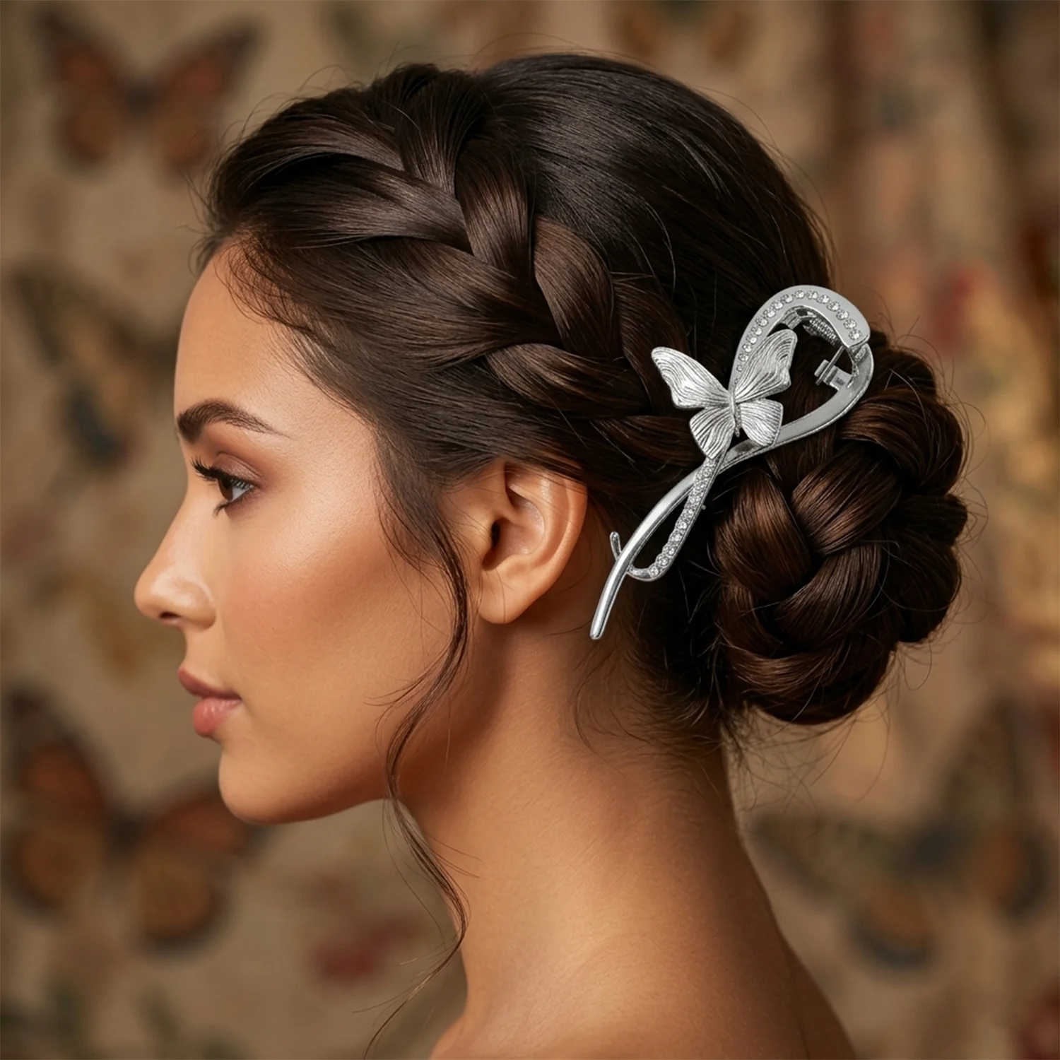 Luxury Butterfly Design Hair Clip (1 Pc, Mix Color) - Image 7