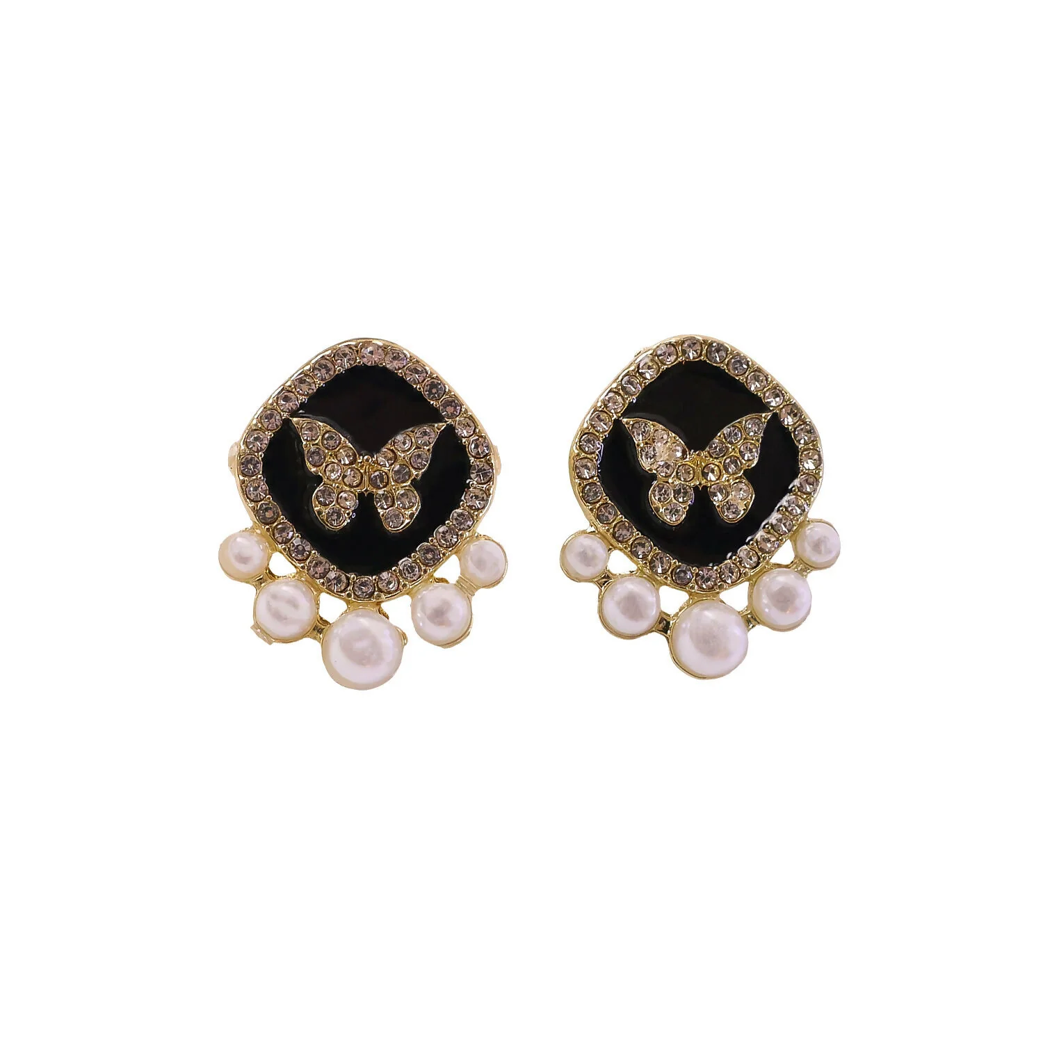 Luxury Butterfly Pearl Stud Earrings for Women And Girls - Image 5