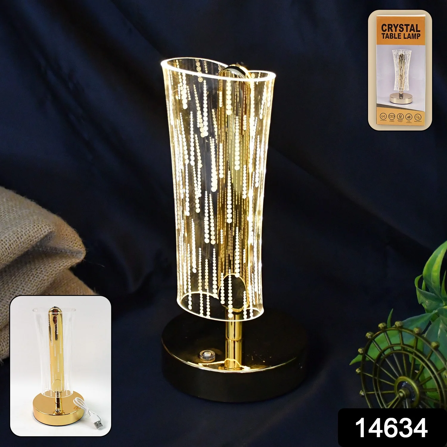 Luxury Crystal Table Lamp (1 Pc) - Image 2