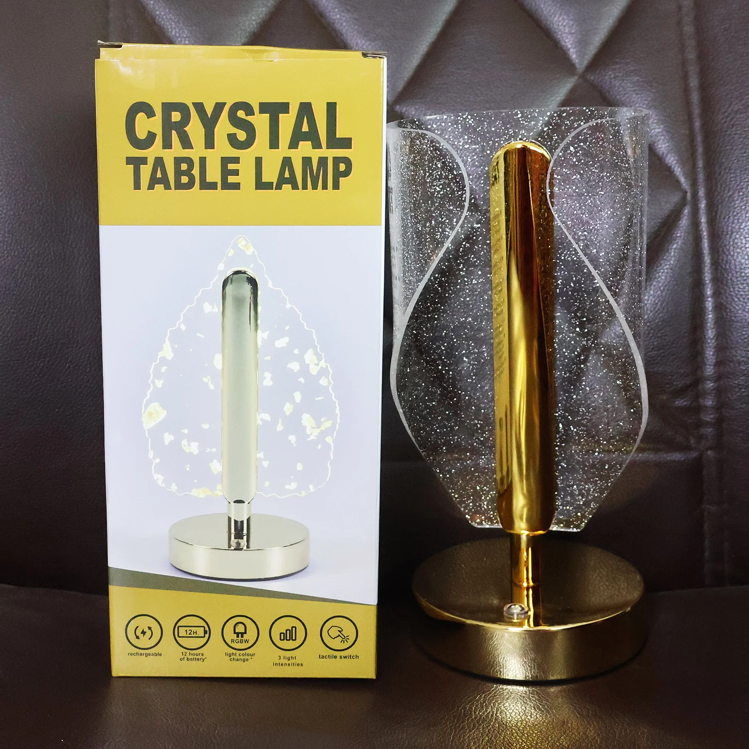 Luxury Crystal Table Lamp with USB Charging (1 Pc) - Image 7