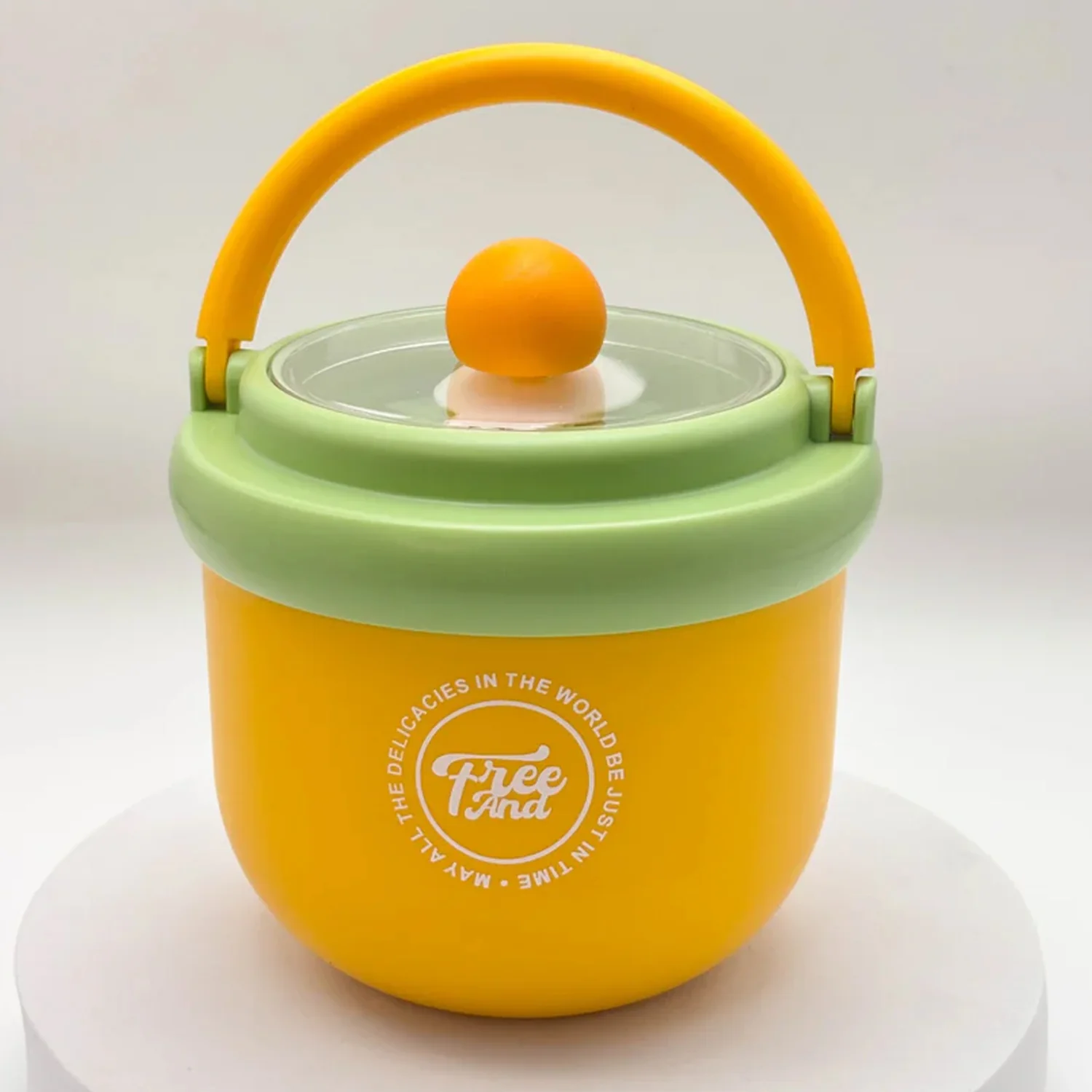 Luxury Cute Leak-Proof Stainless Steel Lunch Box with Spoon - 600 ml - Image 3
