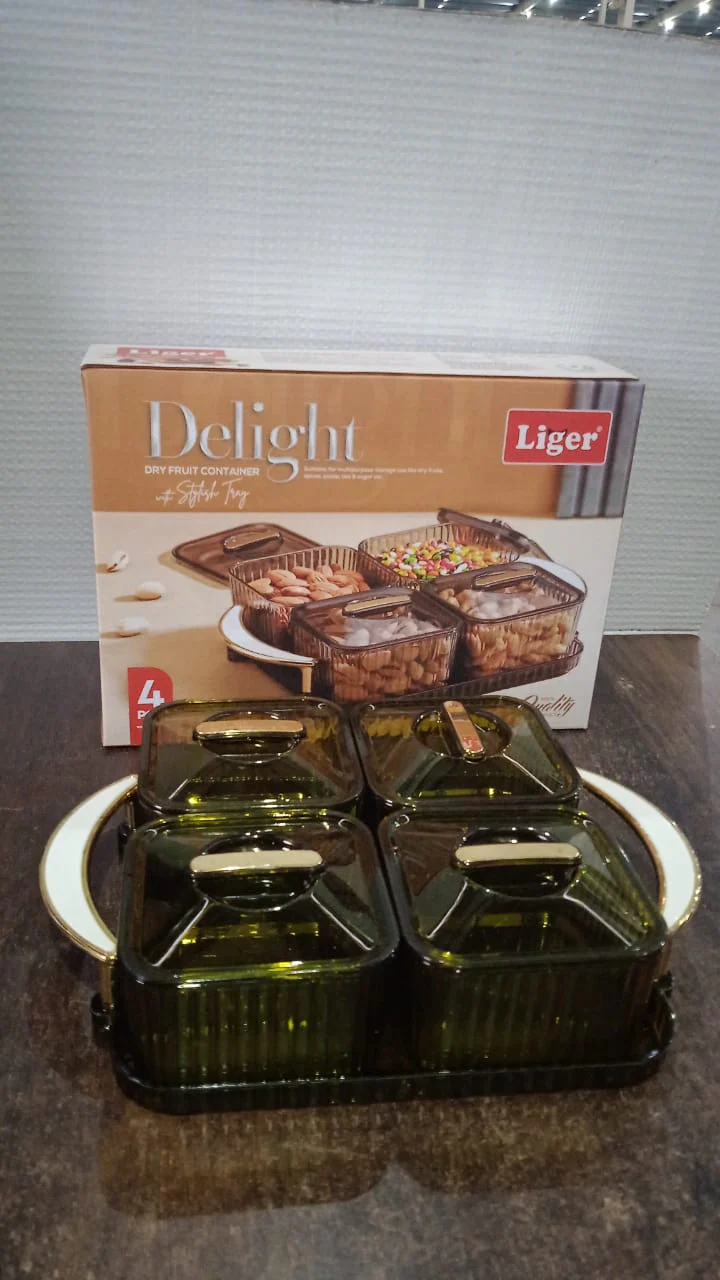 Liger Luxury Delight 4-Piece Dryfruit Storage Box (1 Set) - Image 7