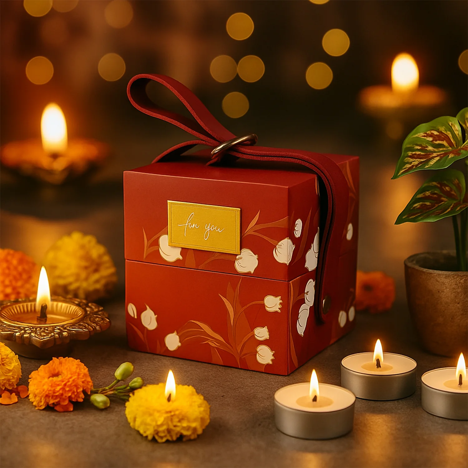 Luxury Gift Packaging Box with Leather Strap - Image 4
