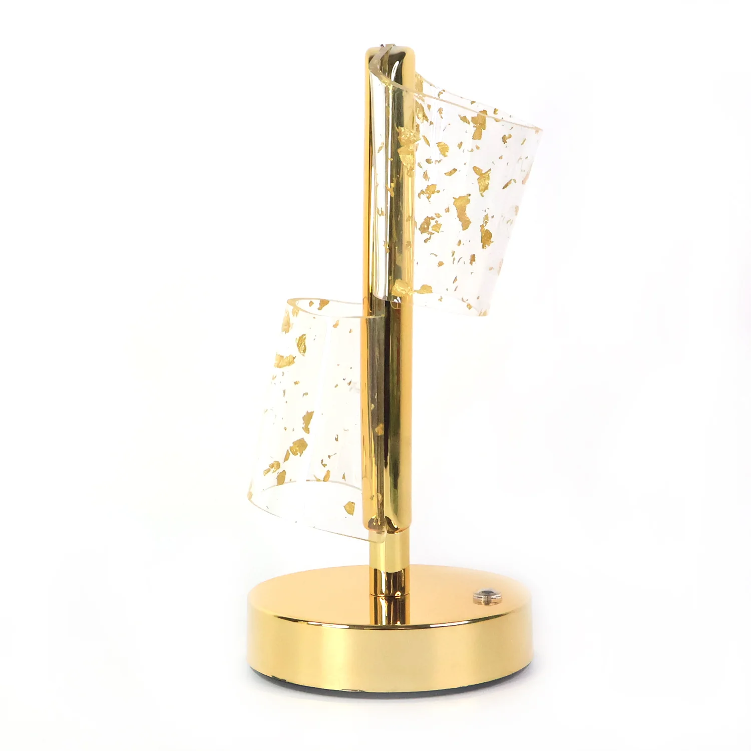 Luxury Golden Crystal LED Double Shade Table Lamp (1 Pc) - Image 5