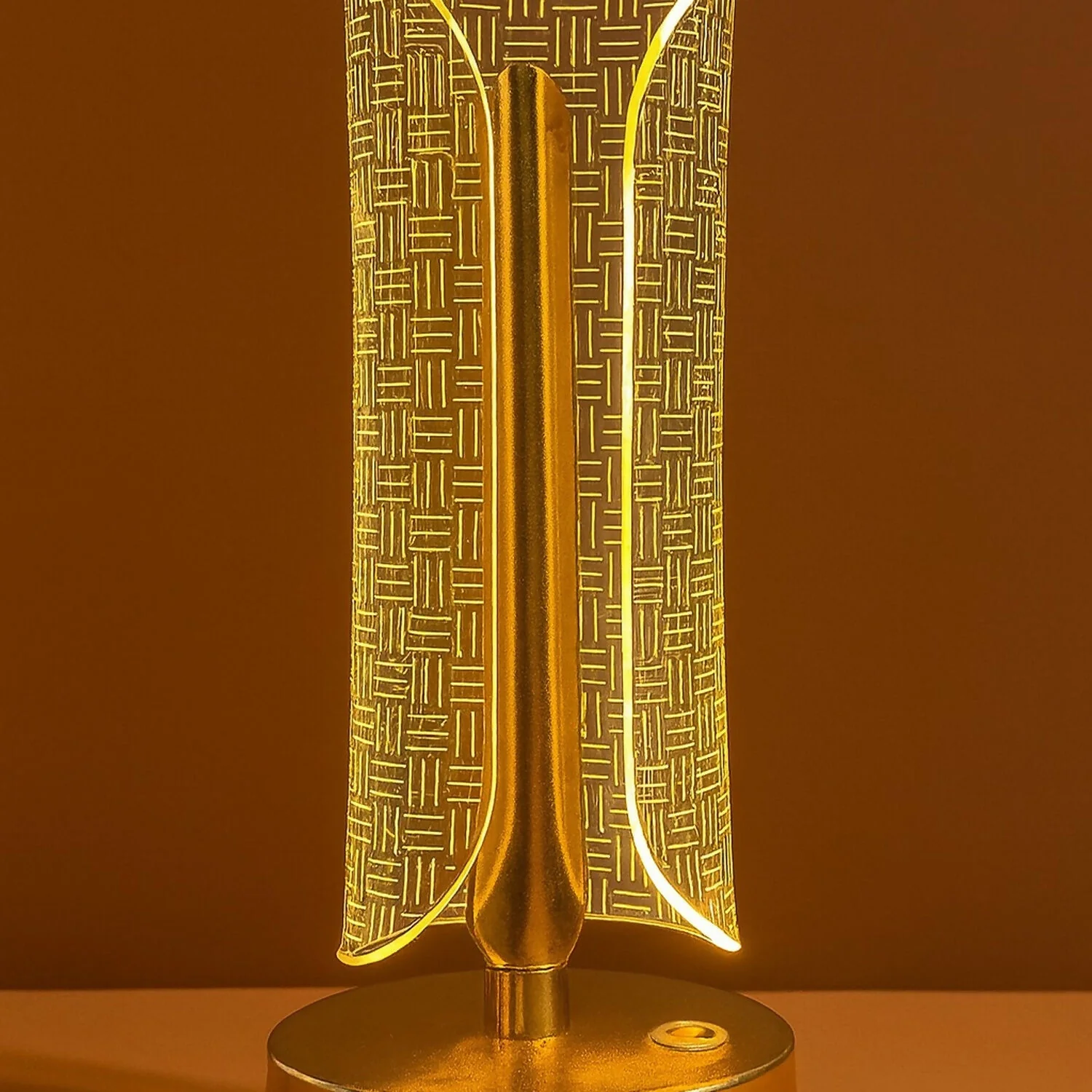 Luxury Golden LED Table Lamp for Bedroom, Living Room & Home Décor - Image 3