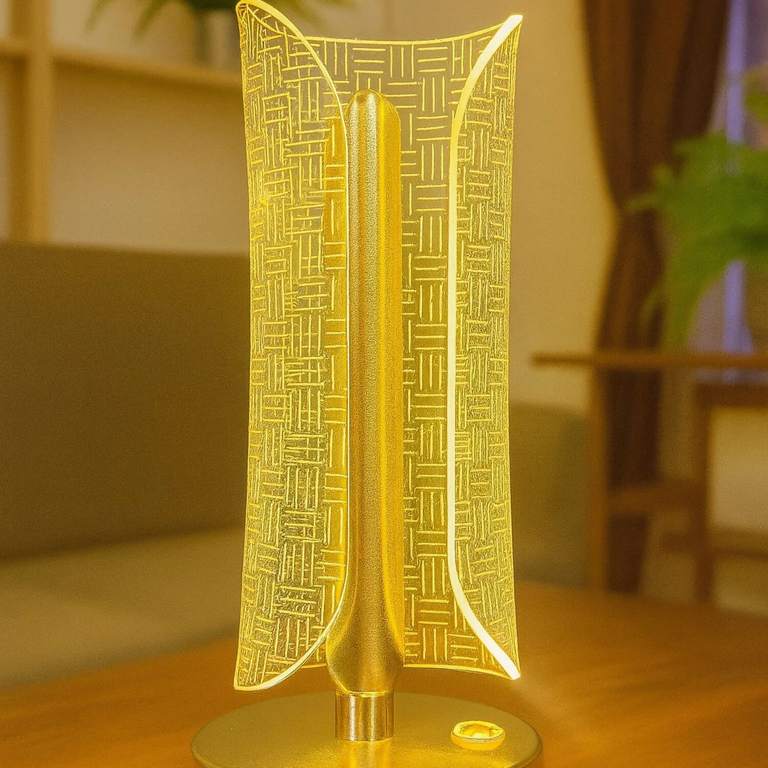 Luxury Golden LED Table Lamp for Bedroom, Living Room & Home Décor - Image 4