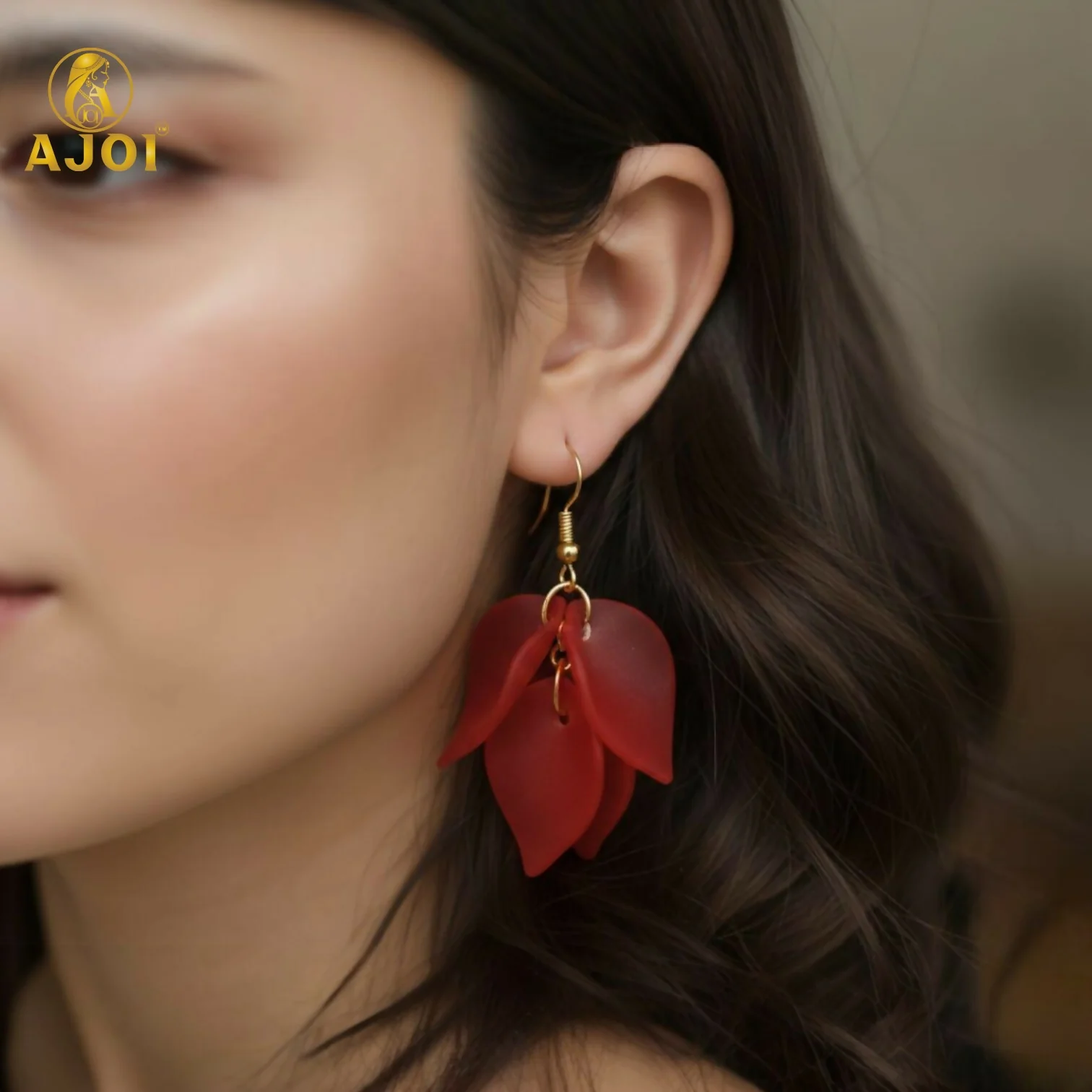 Luxury Multi-Petal Floral Drop Kati Earrings(PACK OF 6) - Image 2
