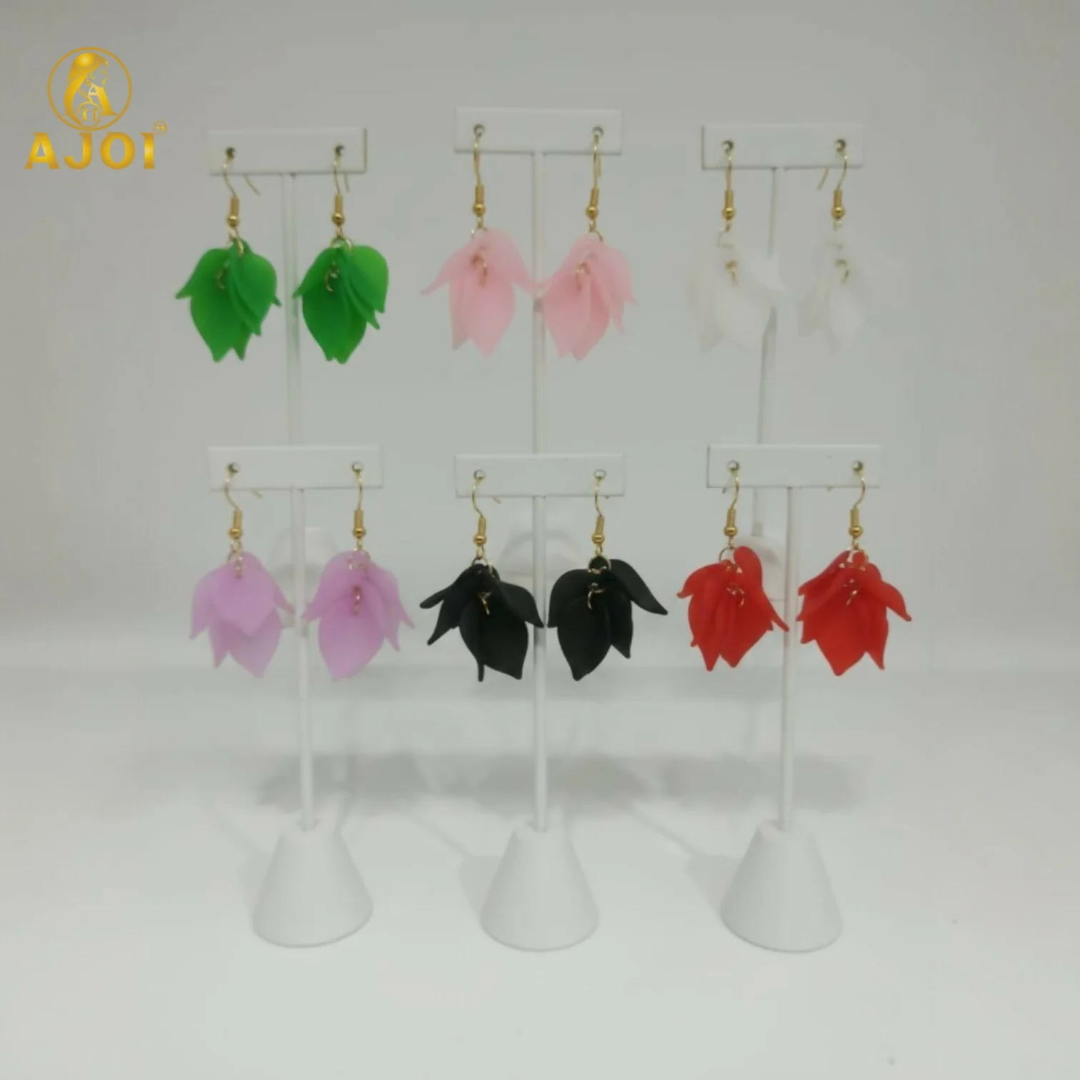 Luxury Multi-Petal Floral Drop Kati Earrings(PACK OF 6) - Image 6
