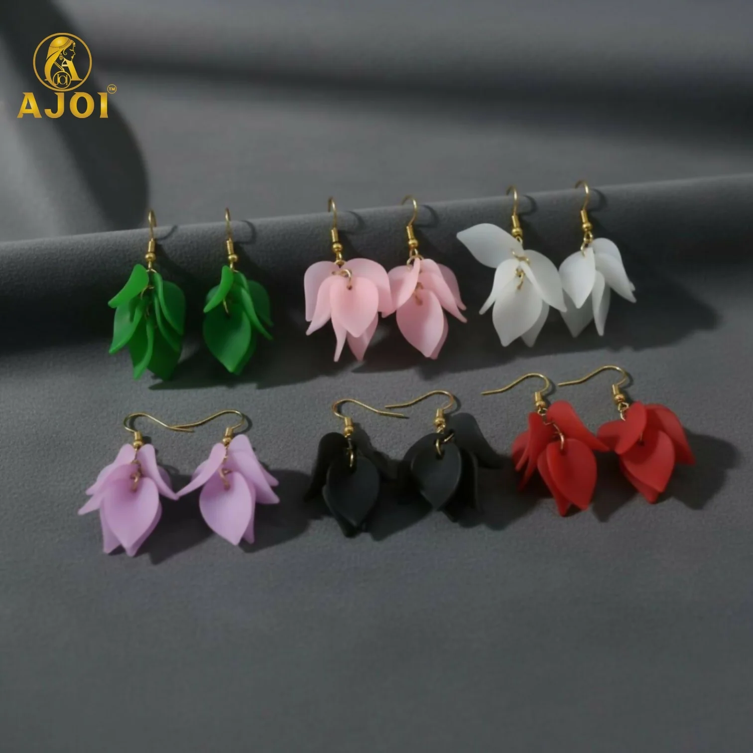 Luxury Multi-Petal Floral Drop Kati Earrings(PACK OF 6) - Image 7