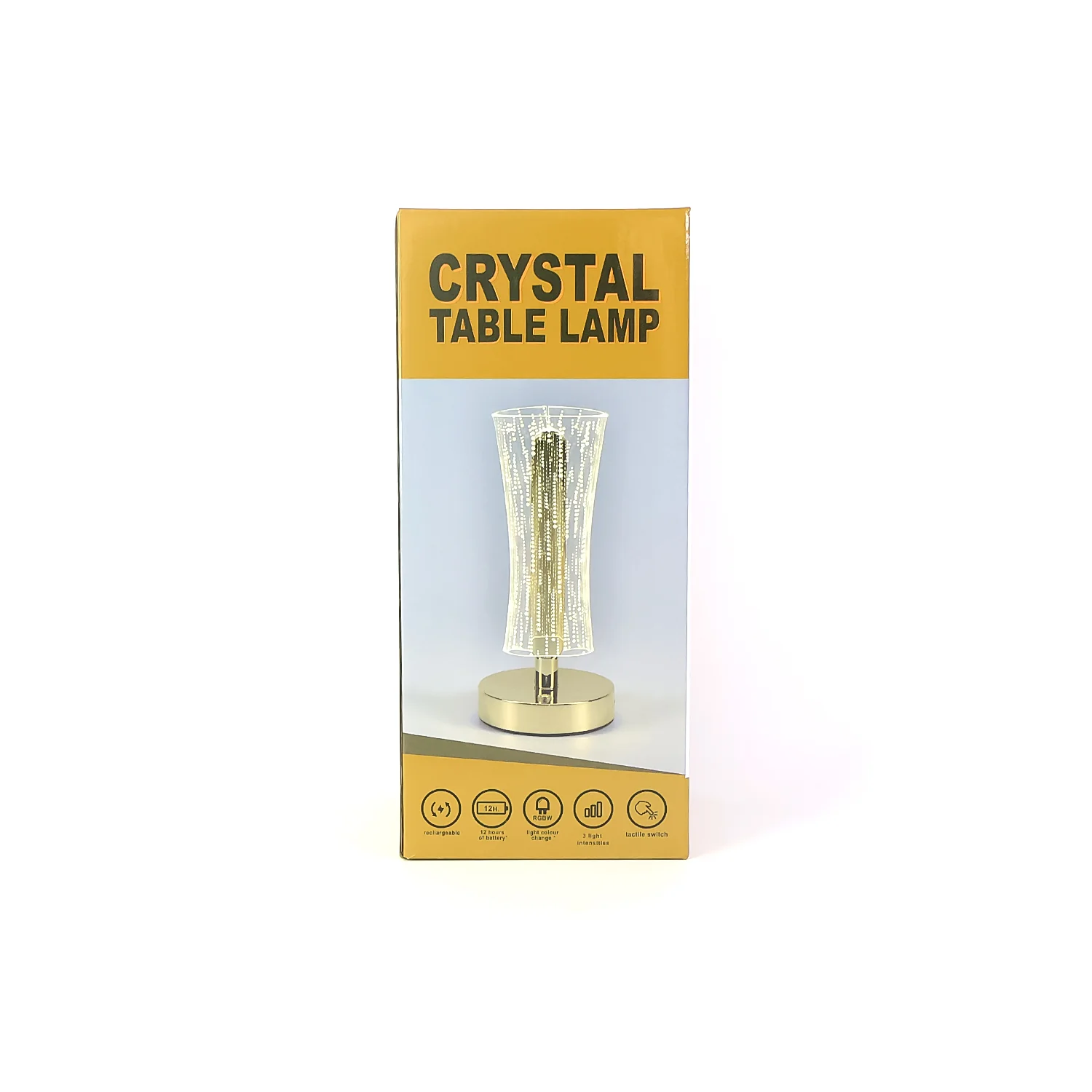 Luxury Tall Cylindrical Crystal Table Lamp (1 Pc) - Image 5
