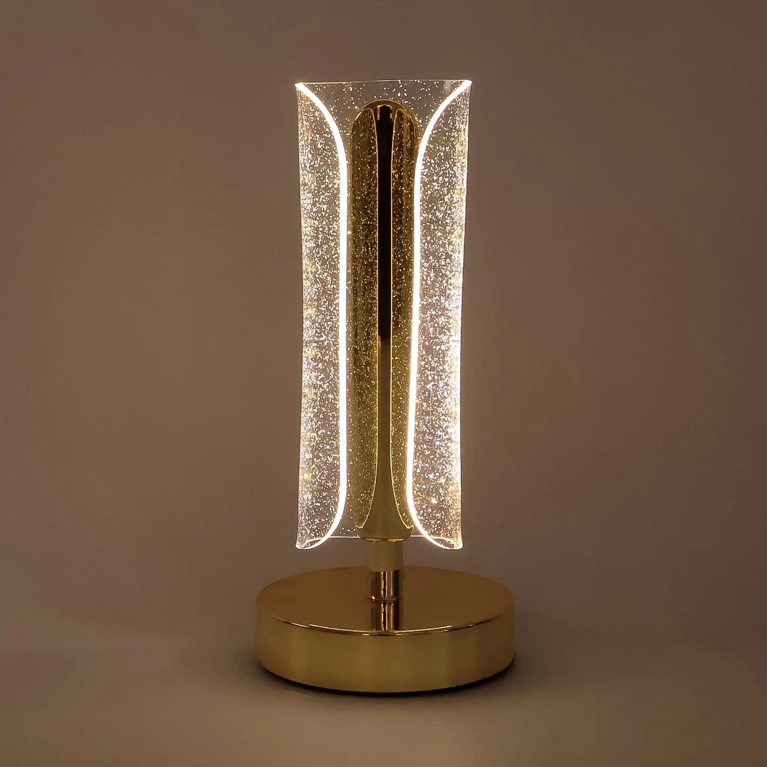 Luxury Tall Cylindrical Crystal Table Lamp (1 Pc) - Image 6