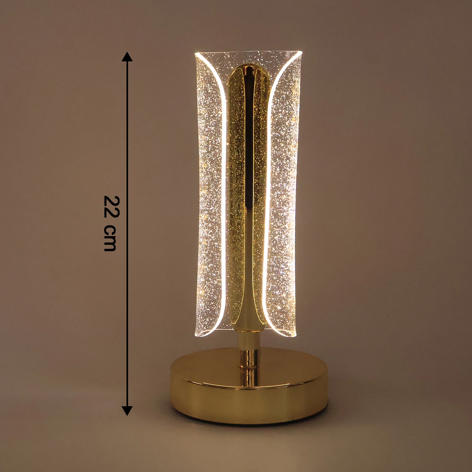Luxury Tall Cylindrical Crystal Table Lamp (1 Pc) - Image 7