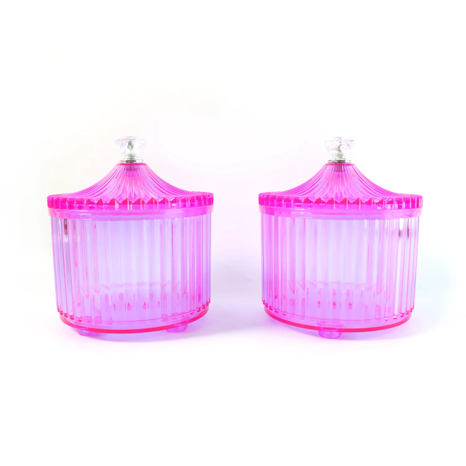 Plastic Luxury Transparent Dry Fruit Storage Jars  (2 Pc) - Image 5