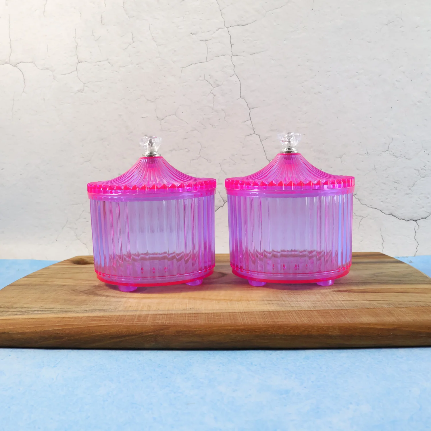 Plastic Luxury Transparent Dry Fruit Storage Jars  (2 Pc) - Image 7