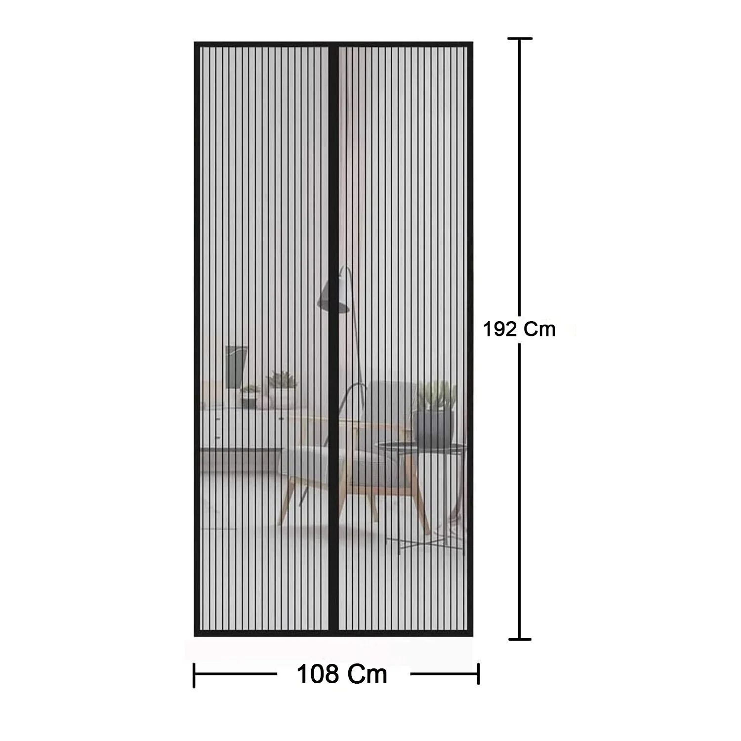 Magic Mesh Hands-Free Screen Door Instant Opening (1 Set) - Image 8