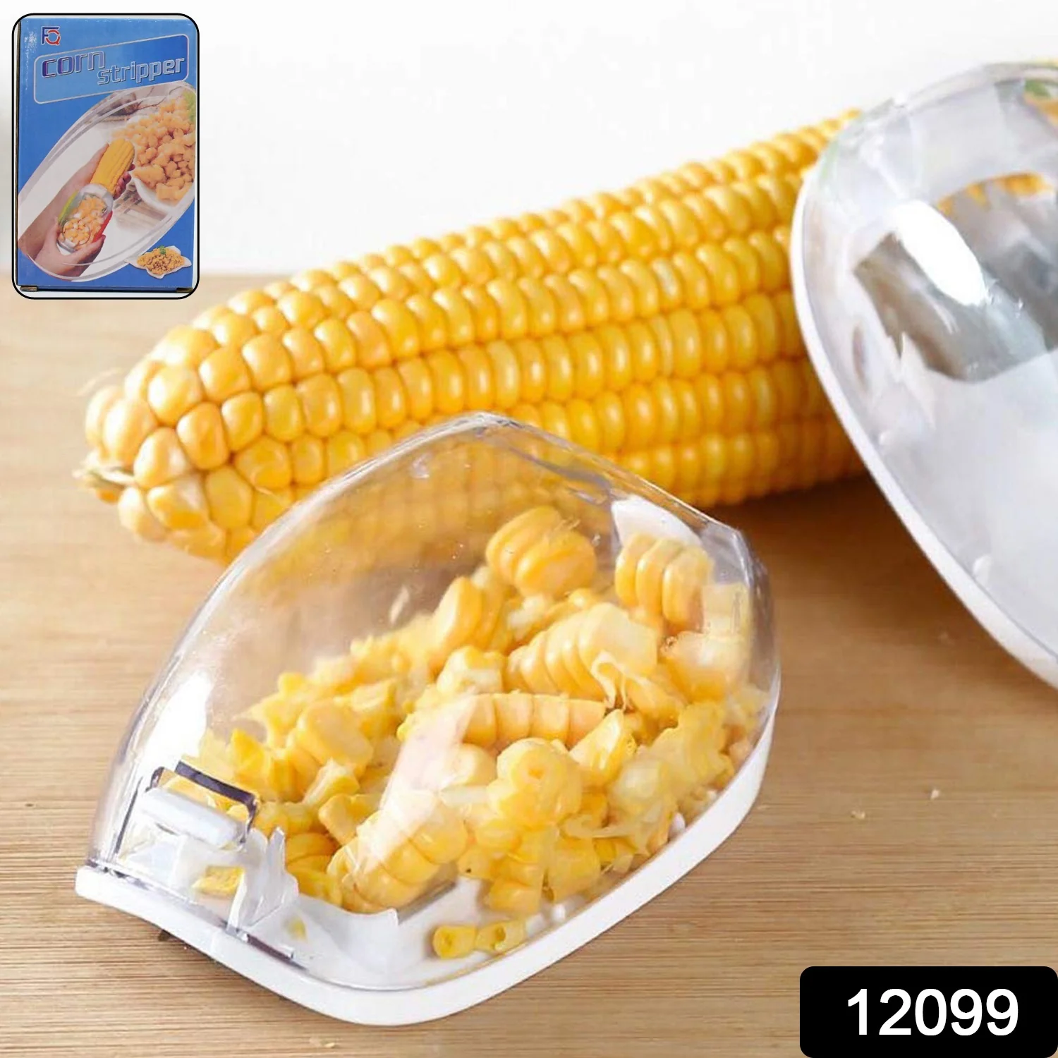 Magic Plastic with Steel Blades Corn Remover Kernel Stripper (1 Pc) - Image 3