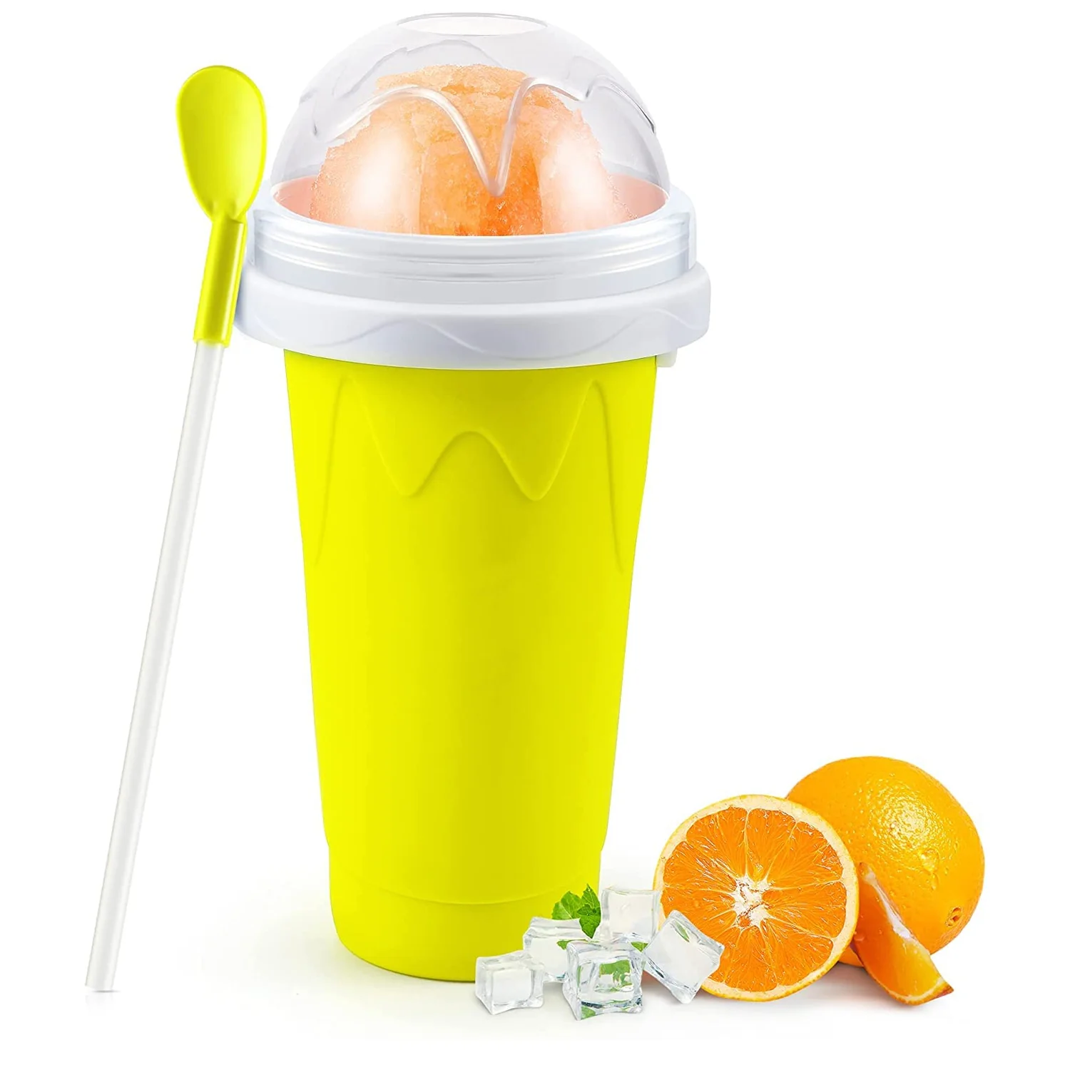 Magic Quick Frozen Smoothies Maker Cup – Double Layer Slushy Squeeze Cup (1 Pc) - Image 4
