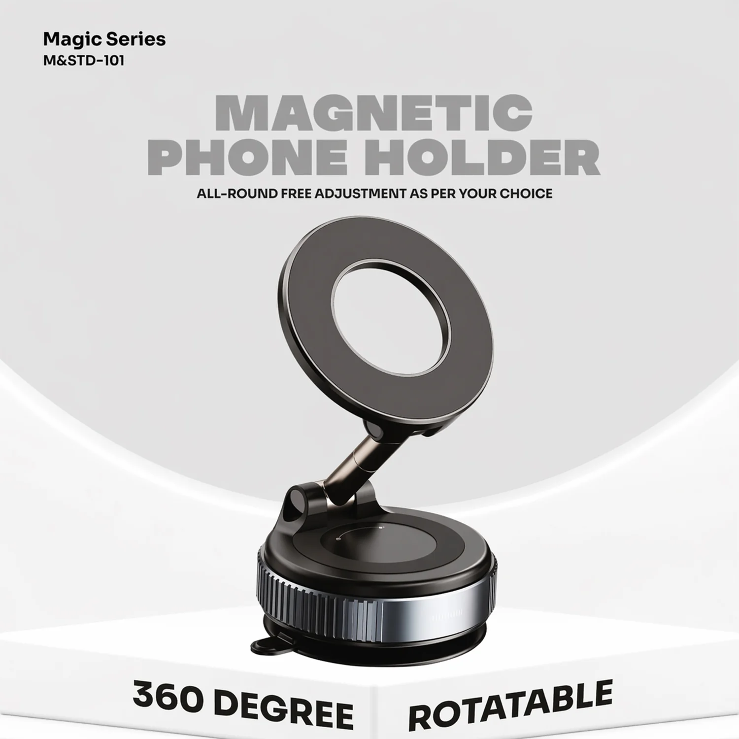 Magic Series 360 Degree Rotatable Magnetic Phone Holder (1 Pc) - Image 7