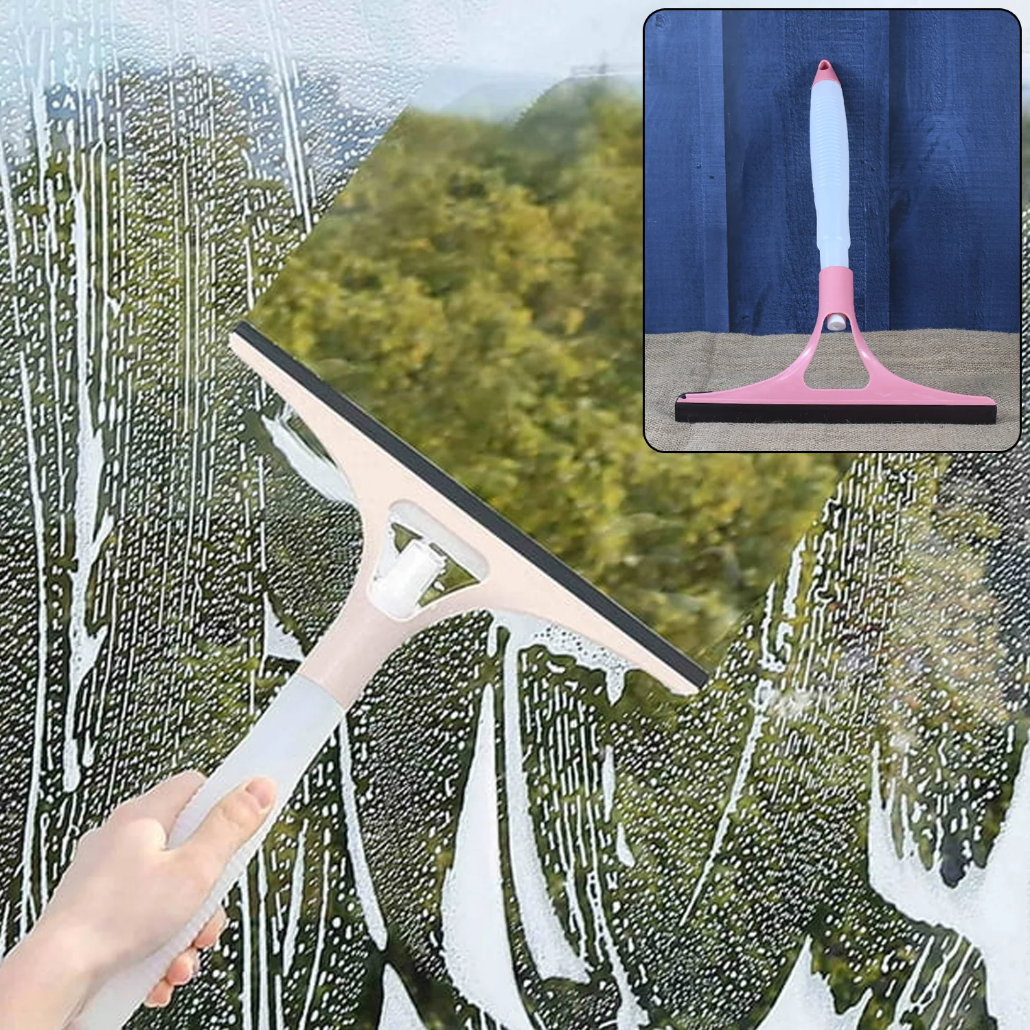 All-in-One Cleaning Brush: Spray, Wash, & Wipe (Windows, Glass, Car) (1 Pc) - Image 7