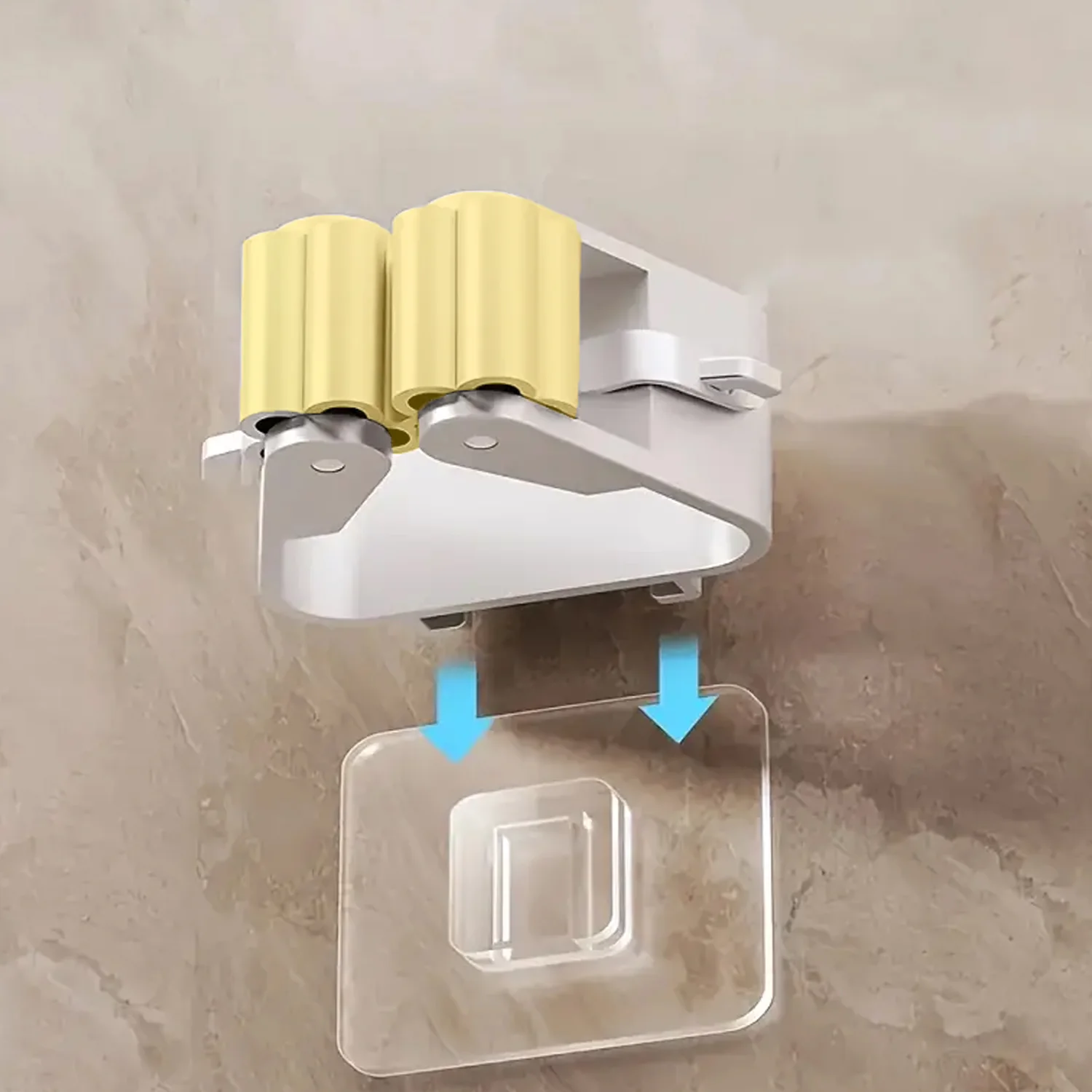 Magic Sticker Series Self Adhesive Mop and Broom Holder - Image 7