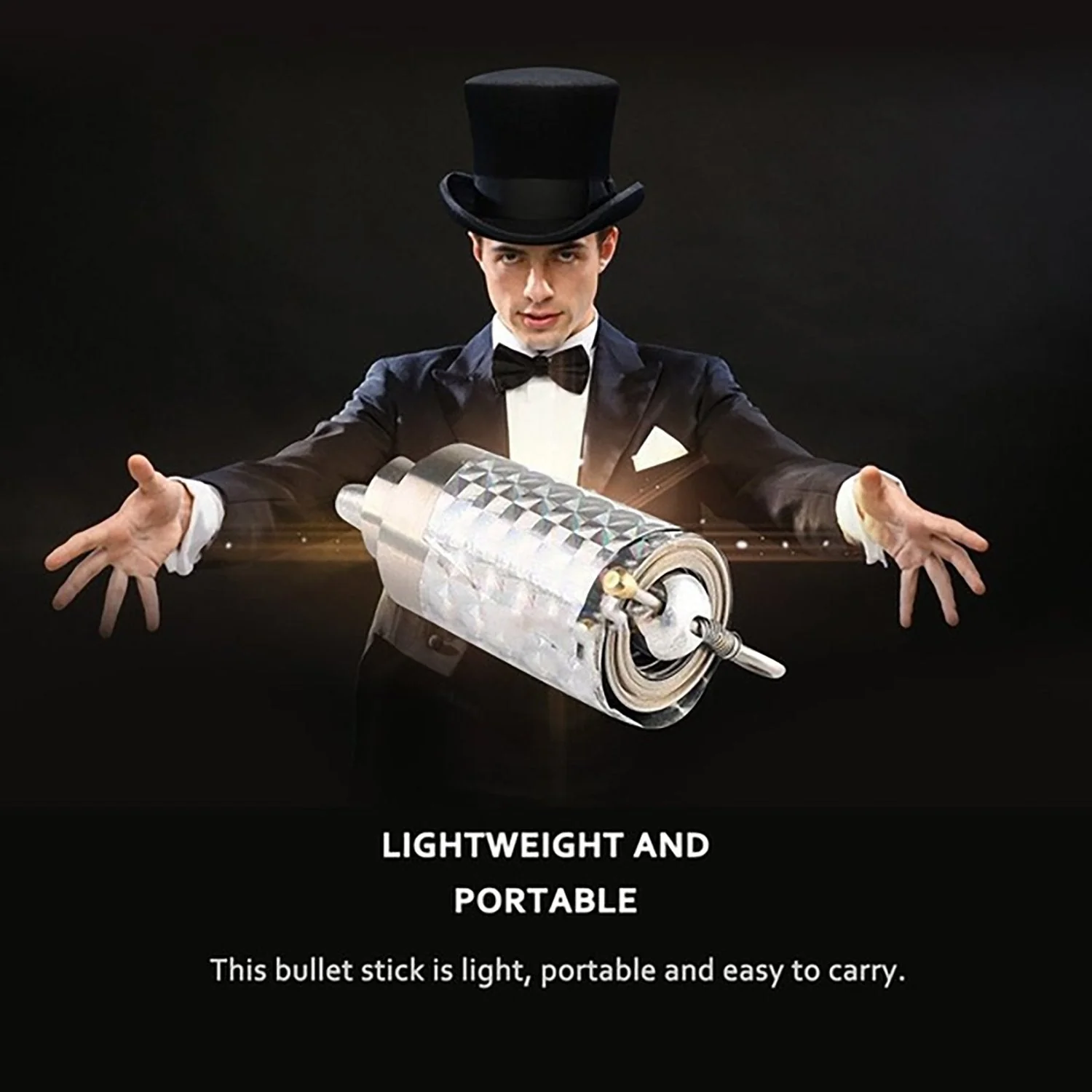 Magic Toy Metal High Elasticity Steel Silver Appearing Cane Magic Toy Magic Steel - Image 7