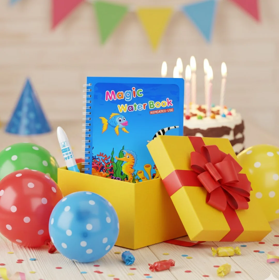 Magic Water Quick Dry Book Water Coloring Book Doodle with Magic Pen Painting Board - Image 8