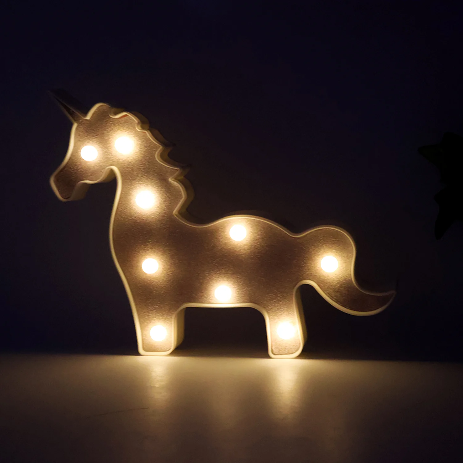 Magical Unicorn Shaped LED Decorative Night Light (1 Pc) - Image 6