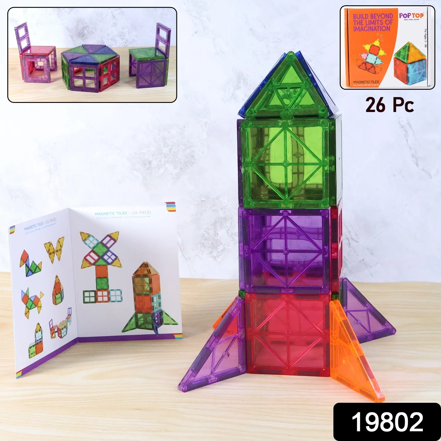 Magnetic Building Tiles - (26 Pc / Set) - Image 2