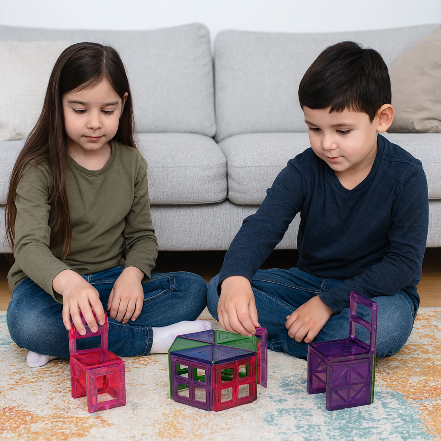 Magnetic Building Tiles - (26 Pc / Set) - Image 7