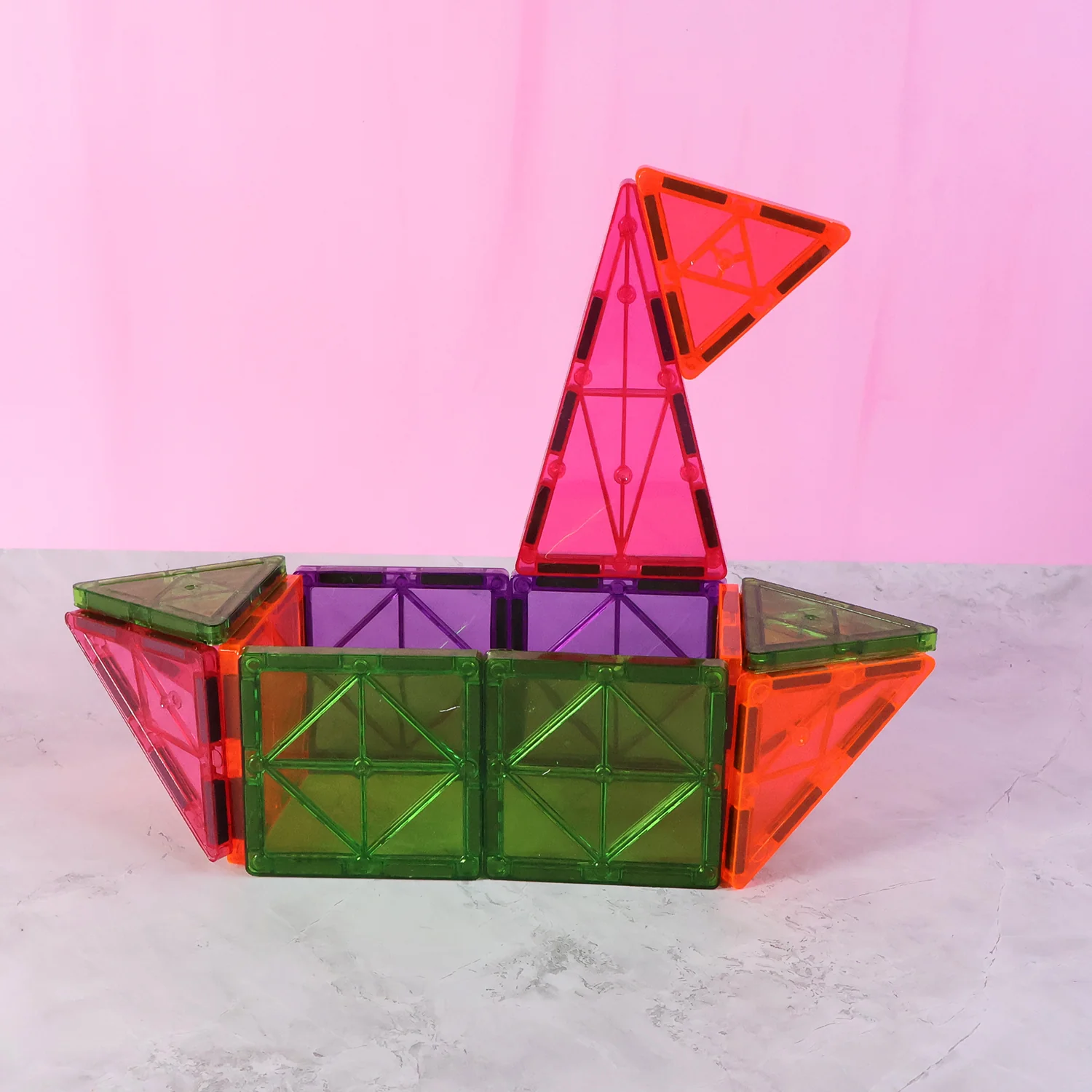 Magnetic Building Tiles - (32pc / Set) - Image 3