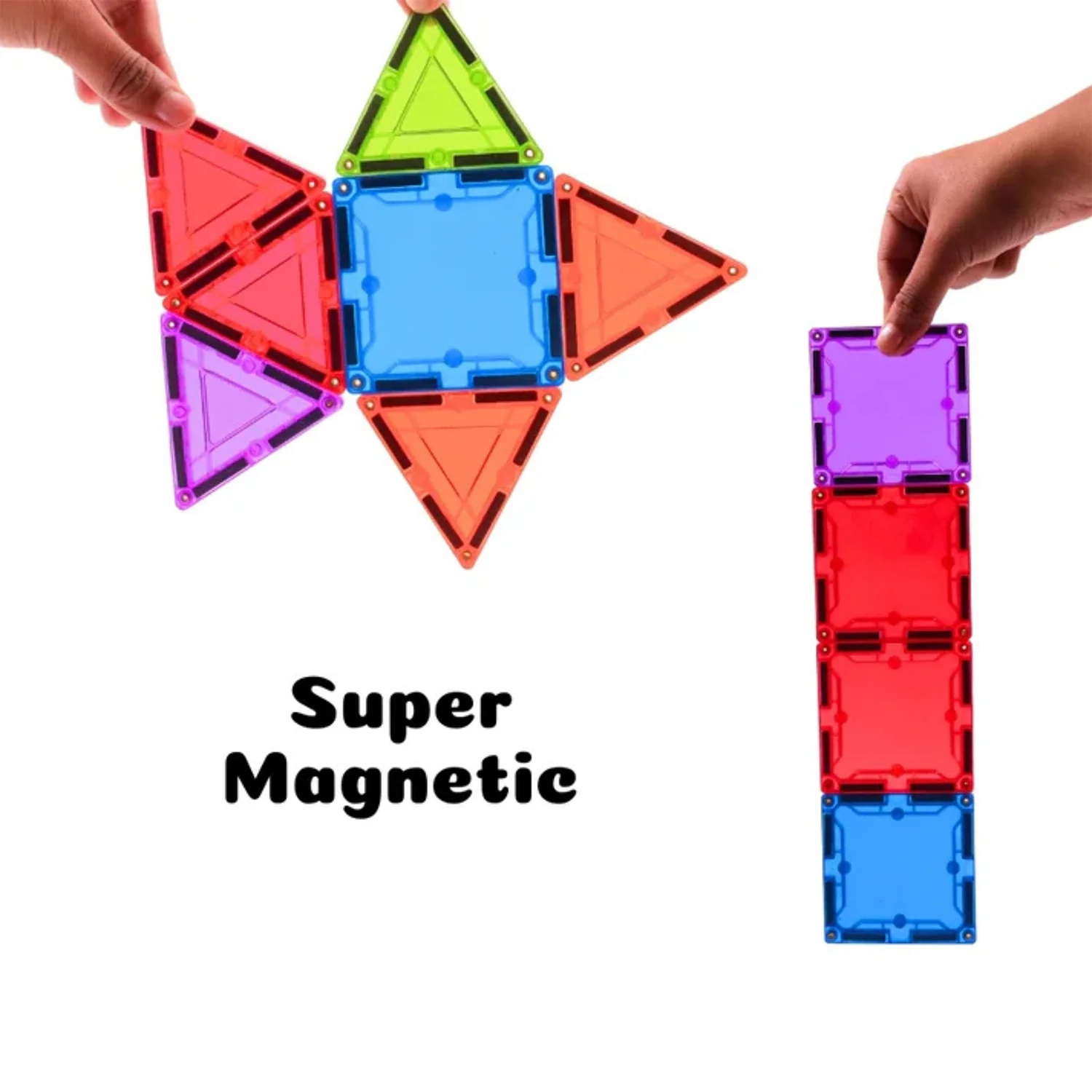 Magnetic Building Tiles - (32pc / Set) - Image 4